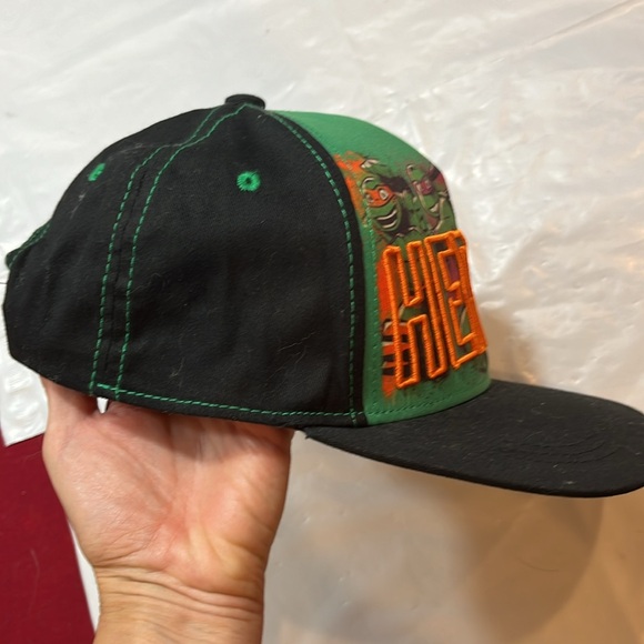 Nickelodean Teenage Mutant Ninja Turtles Flat Bill Cap Green Black Snapback mens - Picture 4 of 12